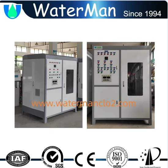 Elektrolytischer Verdünnungs-Meerwasser-Natriumhypochlorit-Generator 10 l/h Naclo